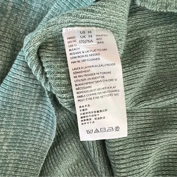 Free People Olive Green Midi Comfortable Elastic Stretch Skirt Size Medium - Picture 13 of 14